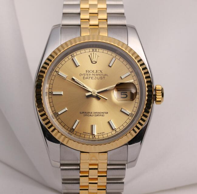 The Oystersteel and gold Rolex Datejust is very classic and elegant.