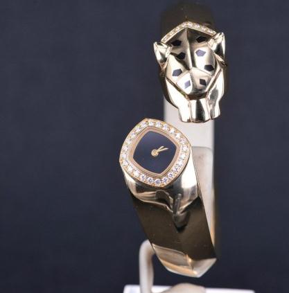 The female copy watches are decorated with diamonds.