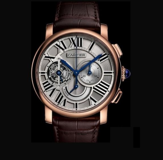 The silvery dials copy watches have tourbillons.